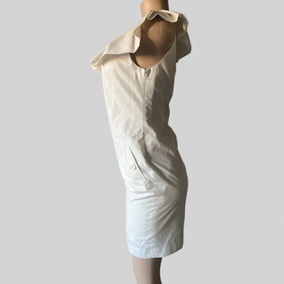 TED BAKER LONDON Sleeveless Dress Cream Bodycon Summer Women's Size 2 - Picture 3 of 9